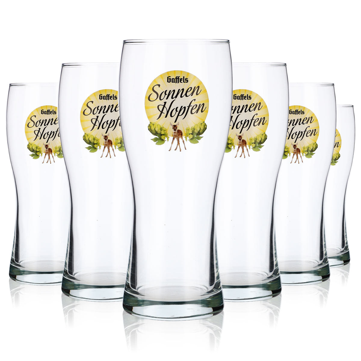 6 verres à bière Gaffel 0,5 l « Sonnenhopfen » Rastal Bavaria – Vue 6