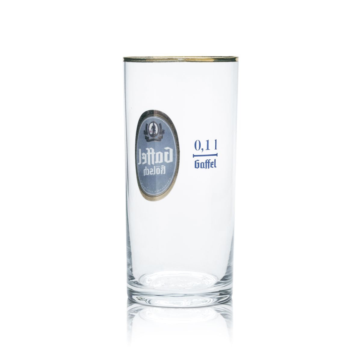 6 verres à bière Gaffel Kölsch 0,1 l avec bord doré, set de verres Brauerei Gastro Eiche – Vue 3