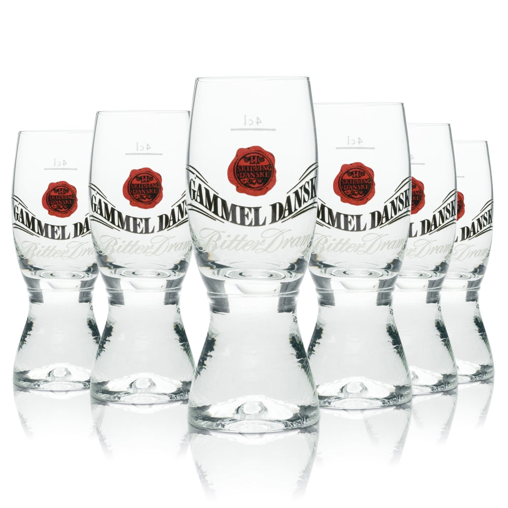 6 verres à liqueur Gammel Dansk 2/4 cl