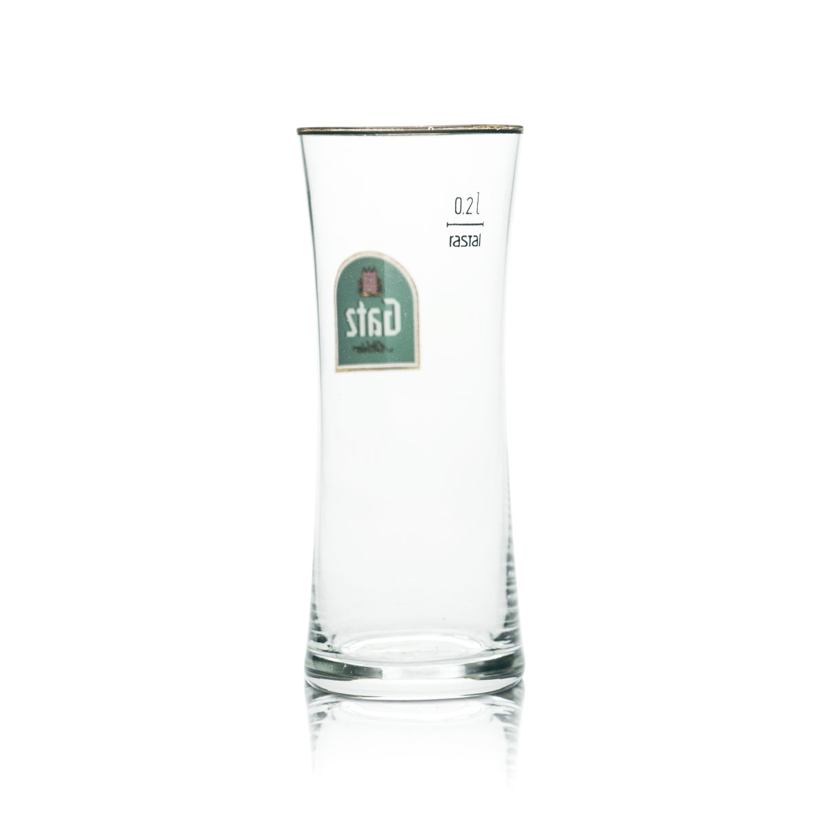 6x Gatz verre 0,2 l verre à bière à anse bord doré bière brune brasserie gastronomie – Vue 3