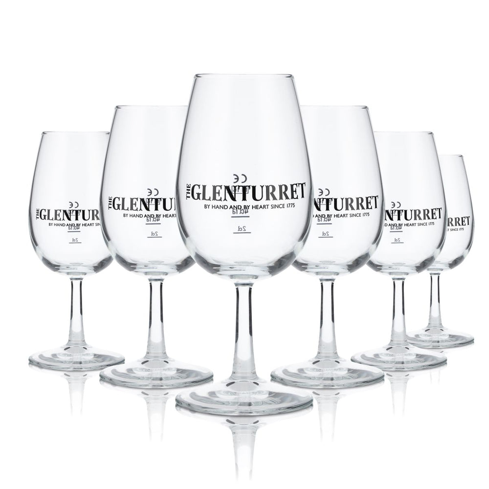 6 verres à whisky Glenturret 0,215 l Verre de dégustation Verre à pied Verre à nez Verre à pied Whisky