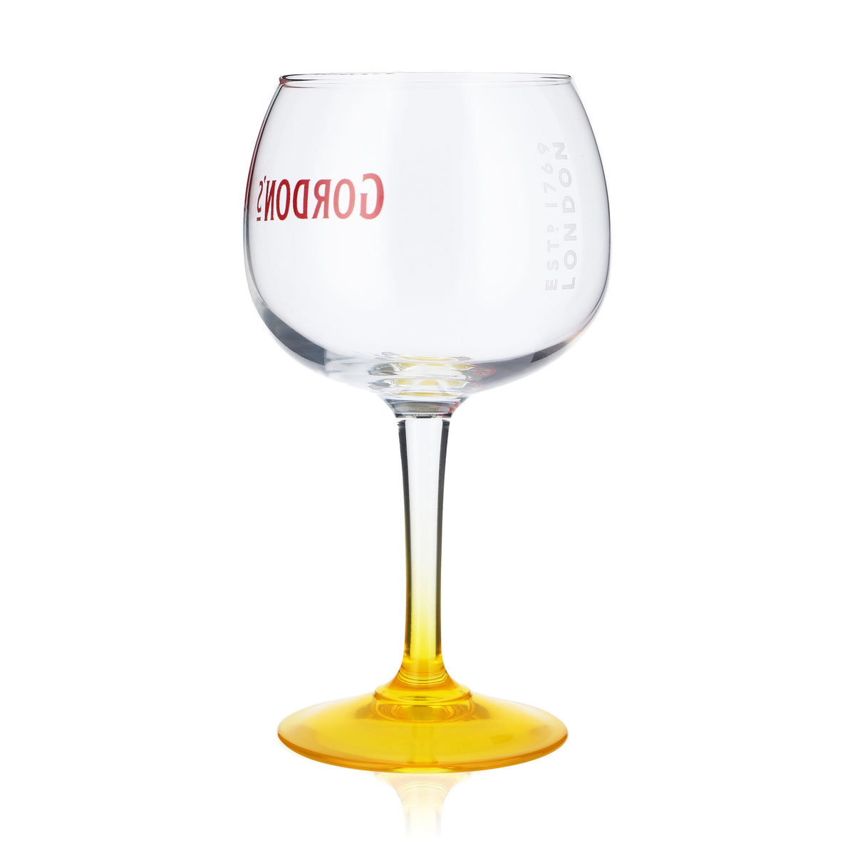 6 verres à gin Gordon's Verres ballons 0,45 l Verres à gin Jaune – Vue 4