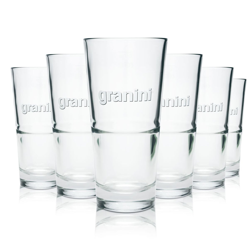 6 verres Granini 0,5 l Verres à long drink Verres à cocktail Verres à boire Forme en V Étalonnés