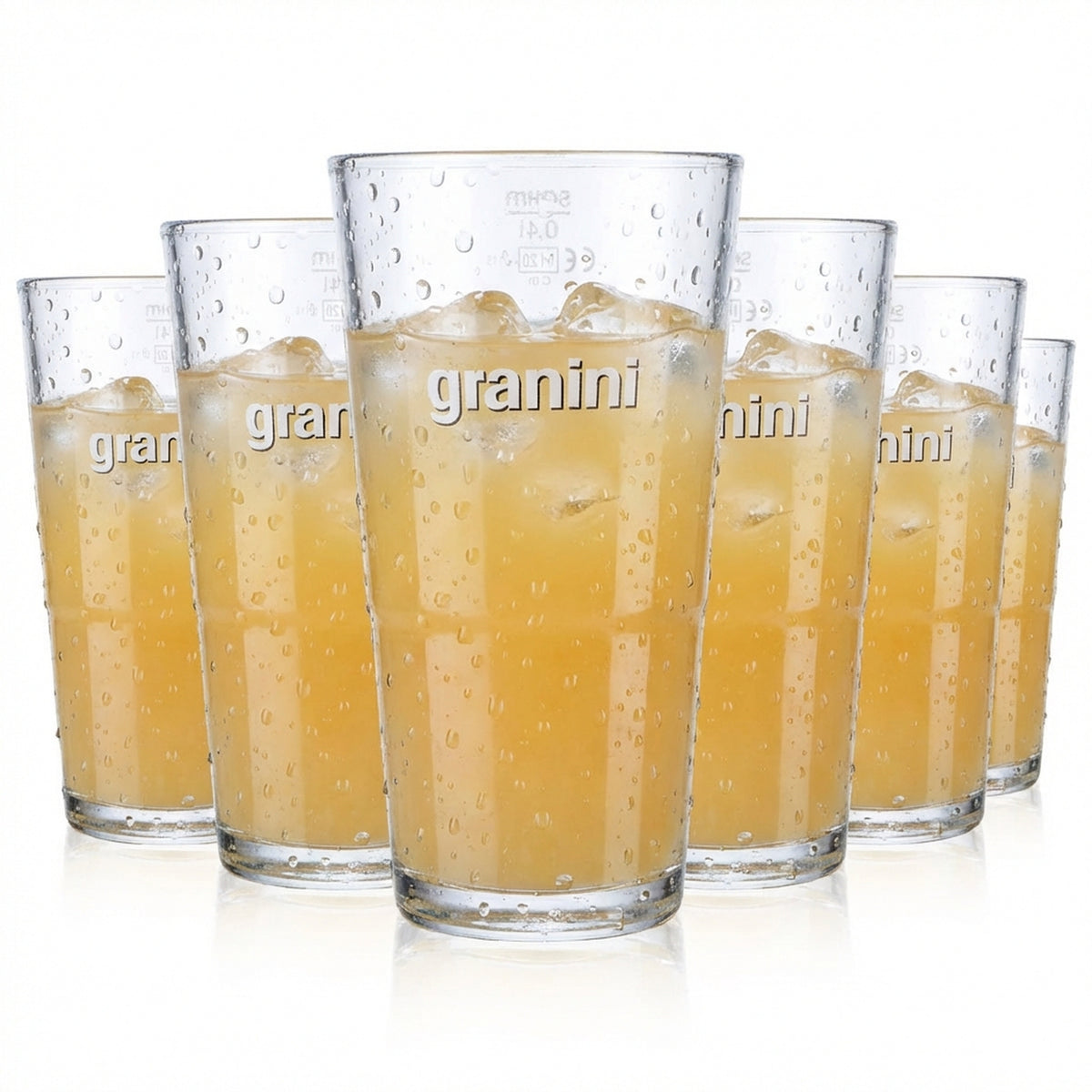6 verres à jus Granini Verres à jus 0,4 l Gobelets Verres à long drink Rastal
