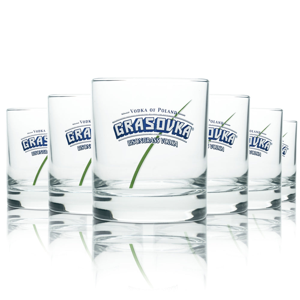 6 verres à vodka Grasovka 0,2 l, verres à long drink, bar gastronomique, Pologne, fête