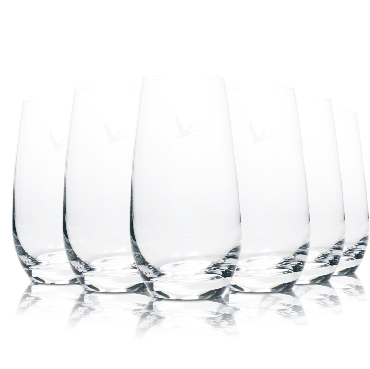 6 verres à long drink Grey Goose Highball 0,4 l, ensemble de verres à cocktail Premium Vodka
