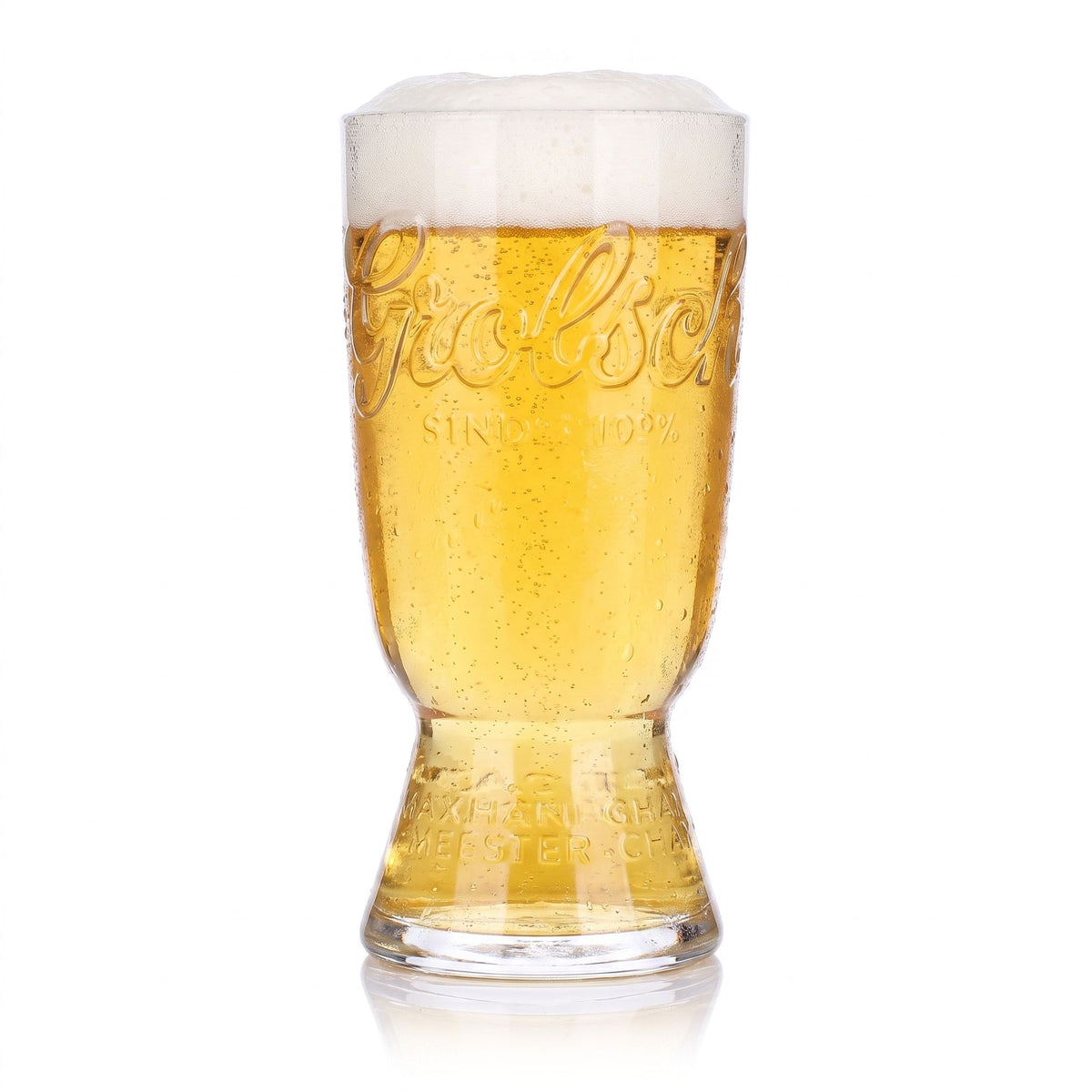 Lot de 6 verres à bière Grolsch de 0,25 l avec logo en relief à l'horizontale – Vue 2