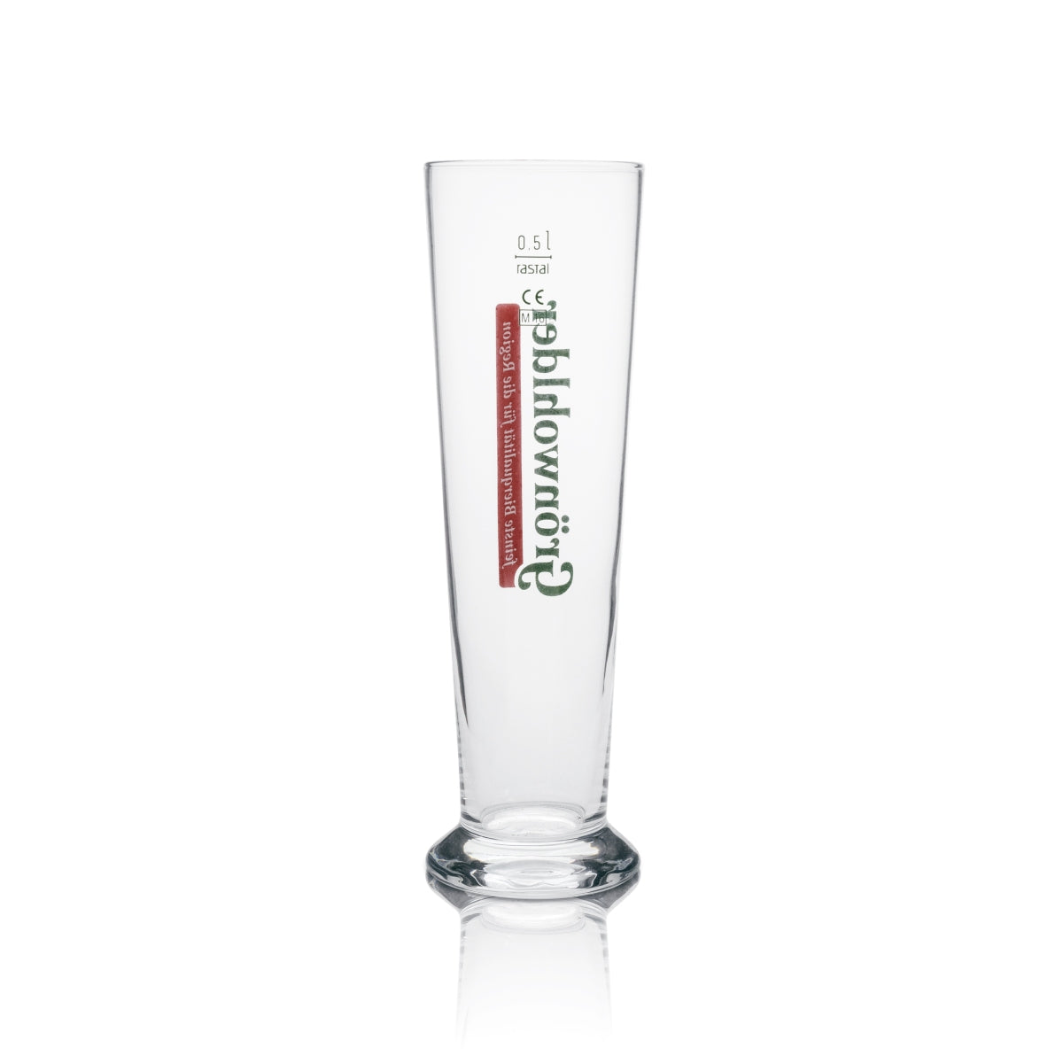 6 verres à bière Grünwohlder 0,5 l tulipe, inscription verte Rastal – Vue 3
