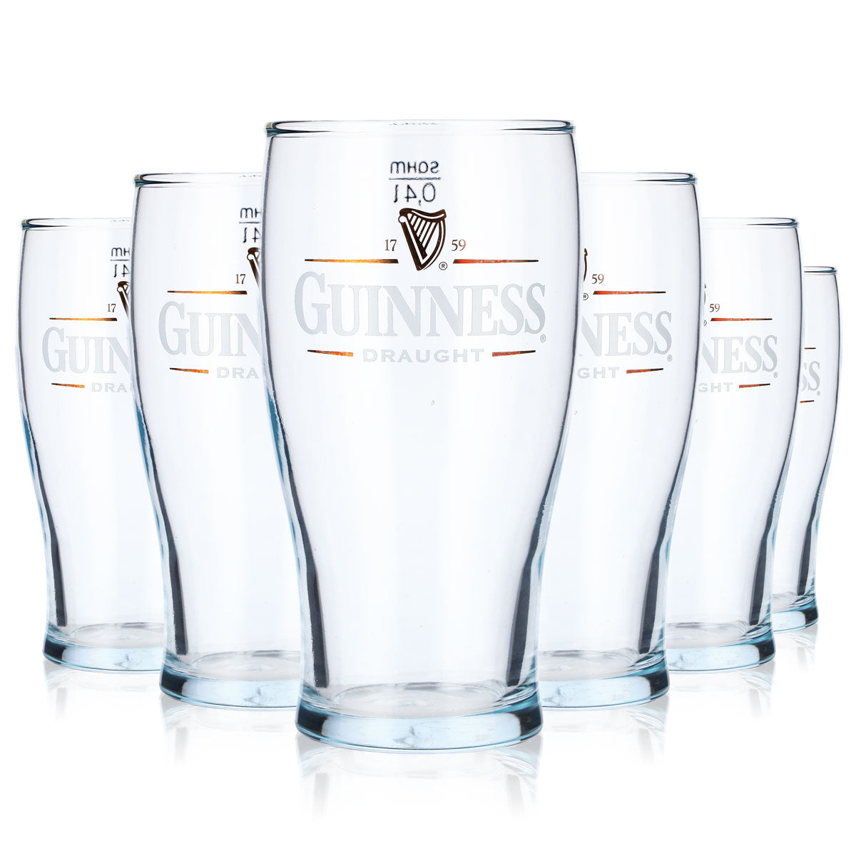 6 verres à bière Guinness 0,4 l Verres à bière Draught Irish Gobelets Sahm Tulip – Vue 5