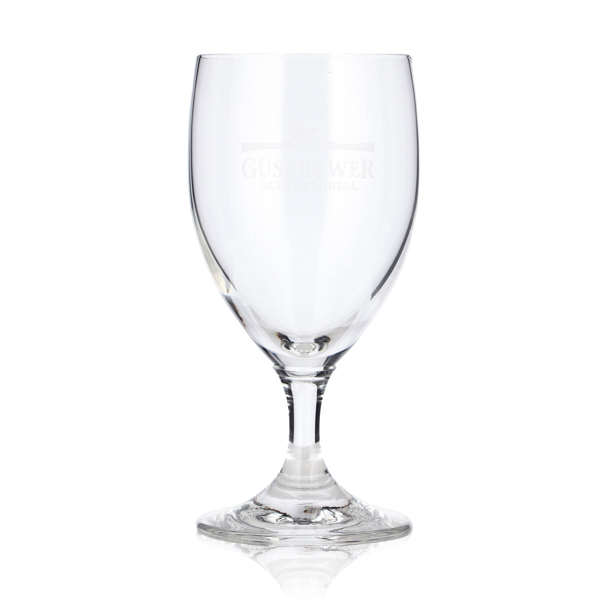 6 verres à bière « Güstrower Wasser » de 0,18 l, forme tulipe, marque « Schlossquell » – Vue 2