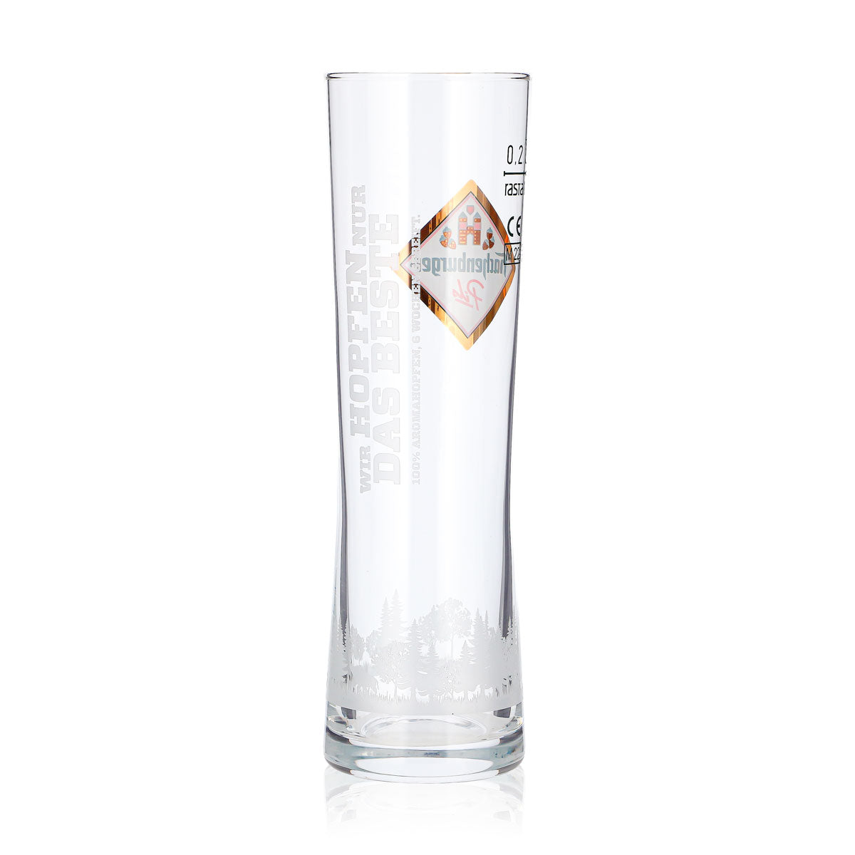 6 verres à bière Hachenburger 0,2 l, type longdrink, Pils Rastal, logo doré (lot de 6) – Vue 4