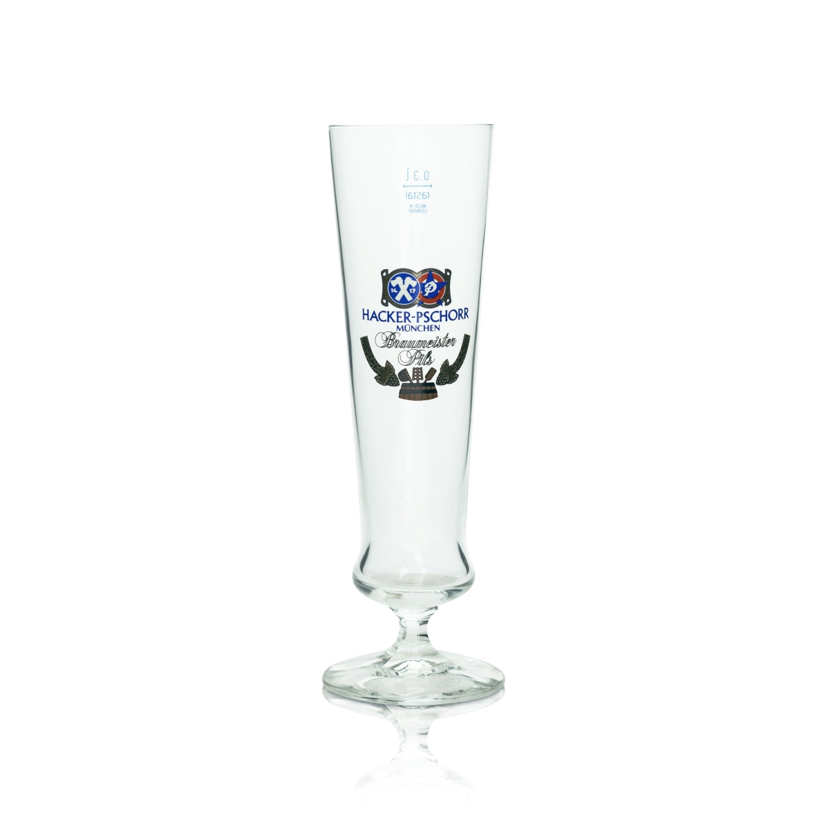 6 verres à bière Hacker Pschorr 0,3 l, forme tulipe, Rastal Pils, Braumeister Beer – Vue 2