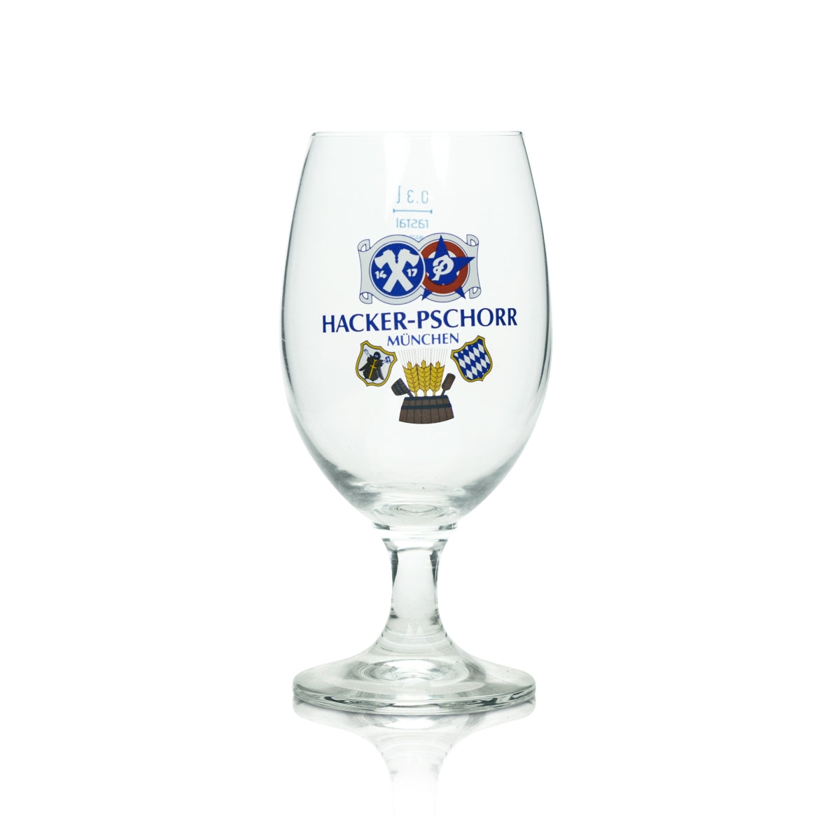 6 verres à bière Hacker Pschorr 0,3 l tulipe Rastal verres clairs verre à pied Beer – Vue 2