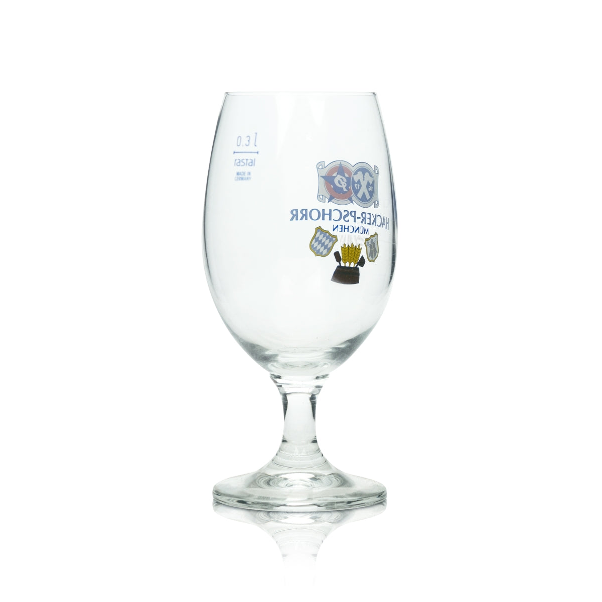 6 verres à bière Hacker Pschorr 0,3 l tulipe Rastal verres clairs verre à pied Beer – Vue 3
