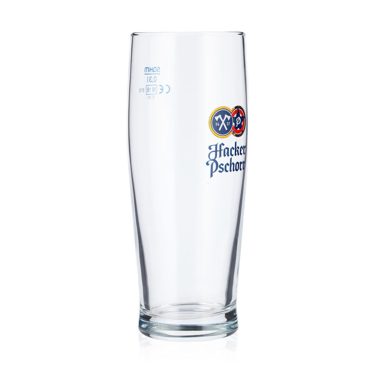 6 verres à bière Hacker Pschorr 0,3 l, logo bleu Sahm – Vue 3