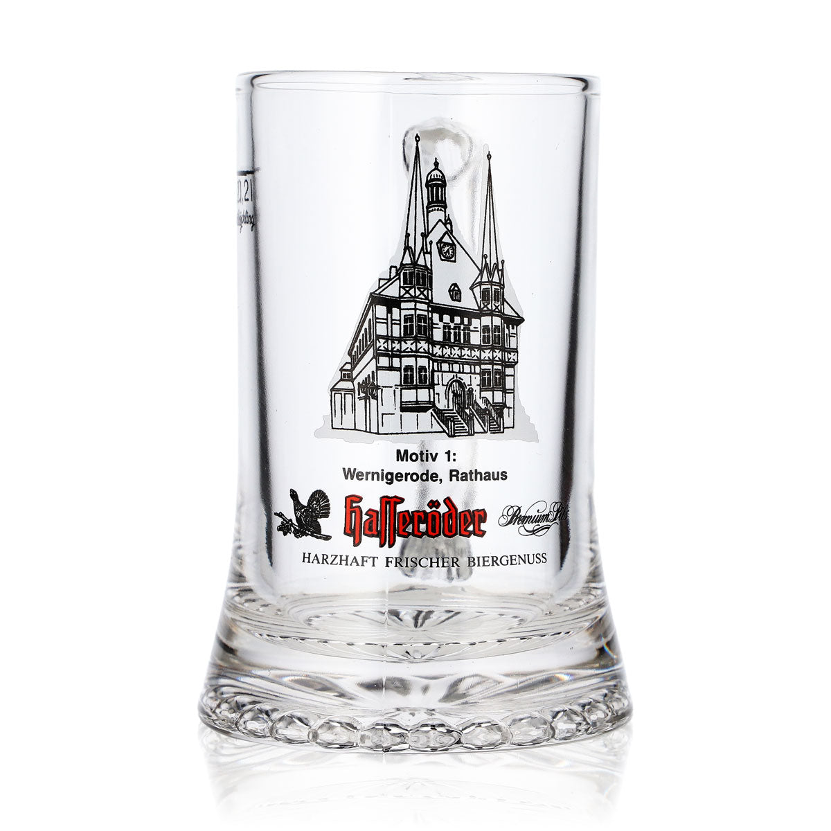 6 verres à bière Hasseröder, chope de 0,2 l, motif n° 1 : mairie de Wernigerode (lot de 6) – Vue 2