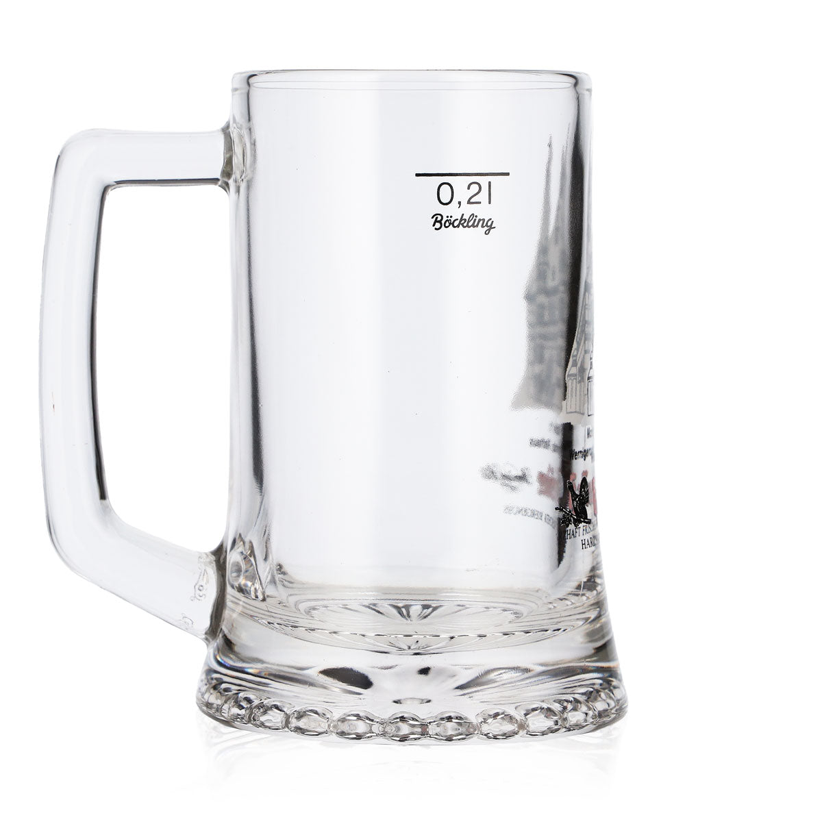 6 verres à bière Hasseröder, chope de 0,2 l, motif n° 1 : mairie de Wernigerode (lot de 6) – Vue 4