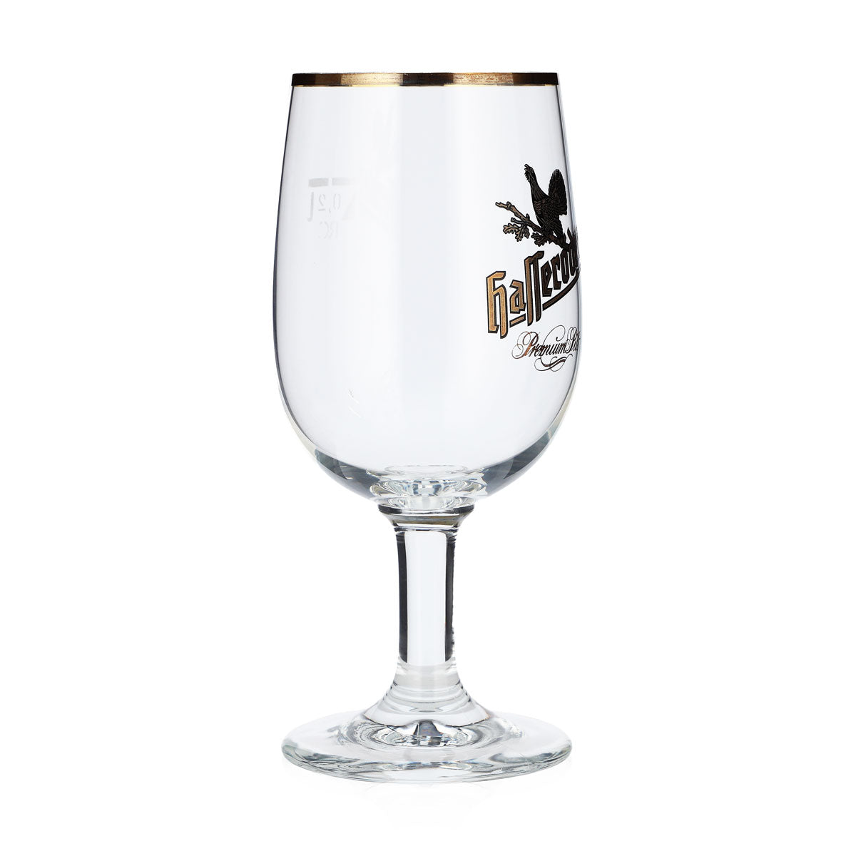 6 verres à bière Hasseröder en forme de coupe 0,2 l avec bord doré « Premium Pils » Ritzenhoff – Vue 3