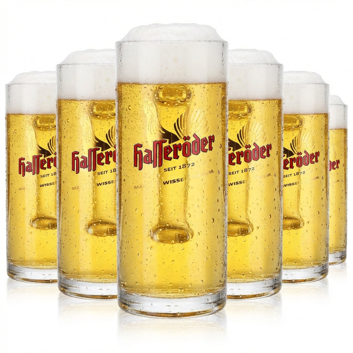 6 verres à bière Hasseröder Chope à bière Verre à bière 0,4 l « Reno-Seidel »