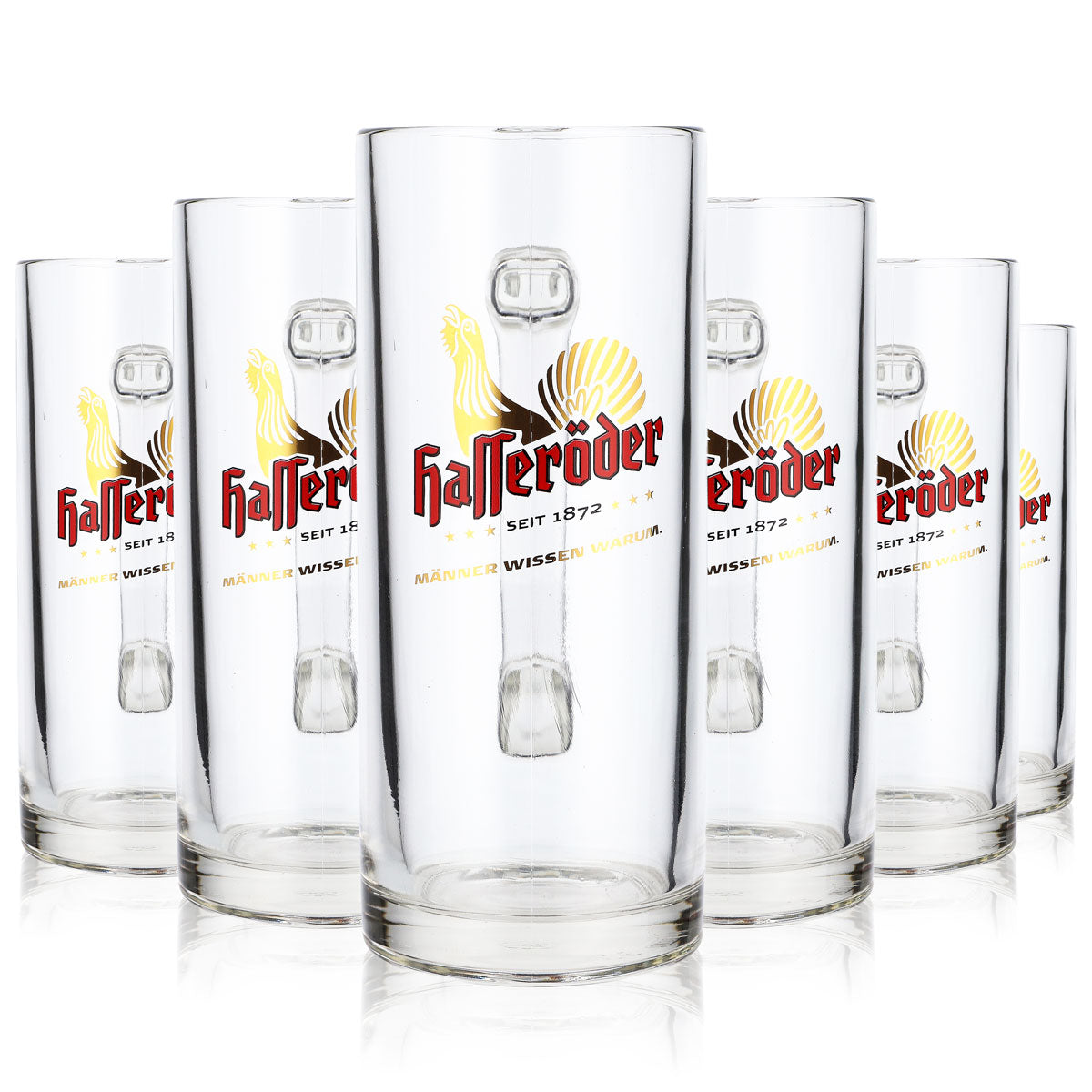 6 verres à bière Hasseröder Chope à bière Verre à bière 0,4 l « Reno-Seidel » – Vue 7