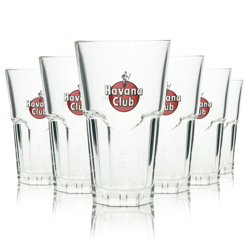 6 verres à rhum Havana Club 0,35 l Verres à long drink Gastro Bar Cola Cuba Libre Lime