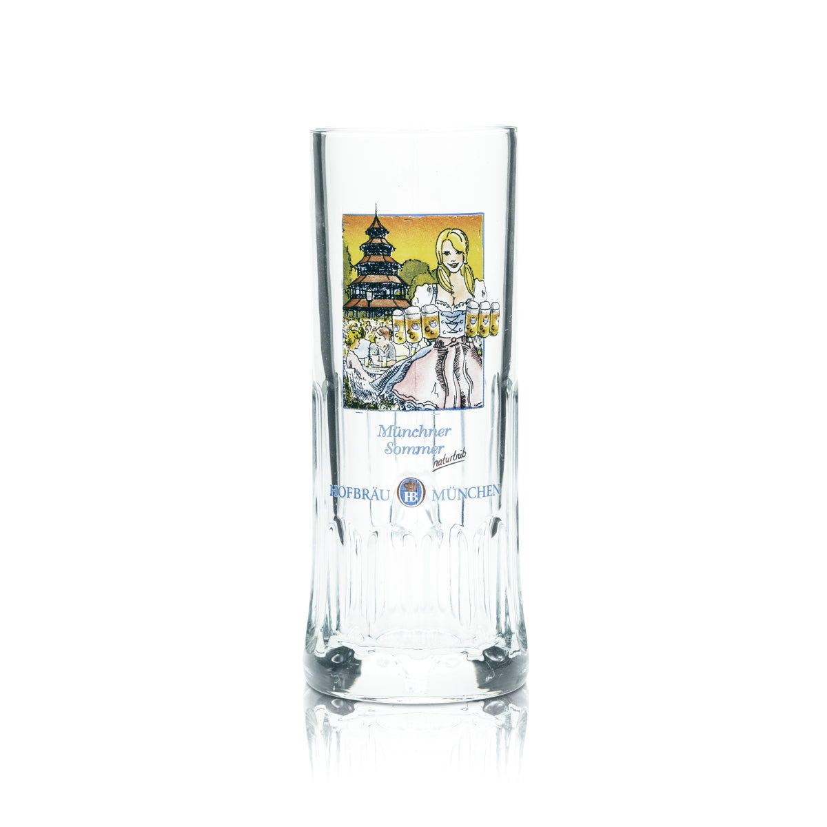 6x HB Munich verre à bière 0,3 l chope Humpen Seidel verres naturellement trouble brasserie Bayer – Vue 2