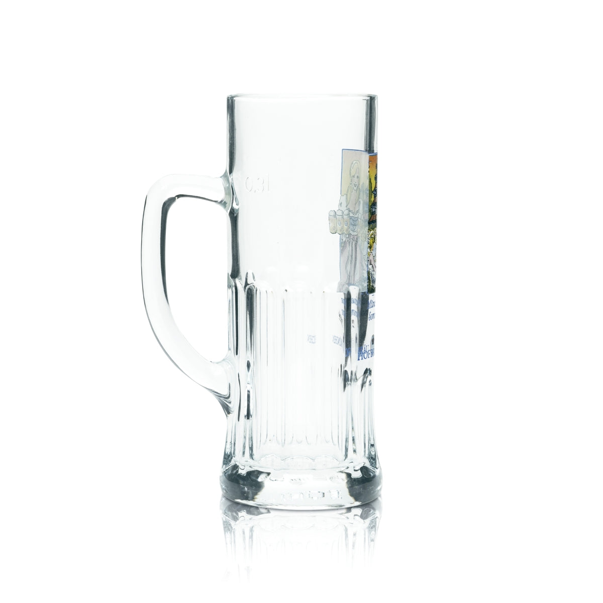 6x HB Munich verre à bière 0,3 l chope Humpen Seidel verres naturellement trouble brasserie Bayer – Vue 4