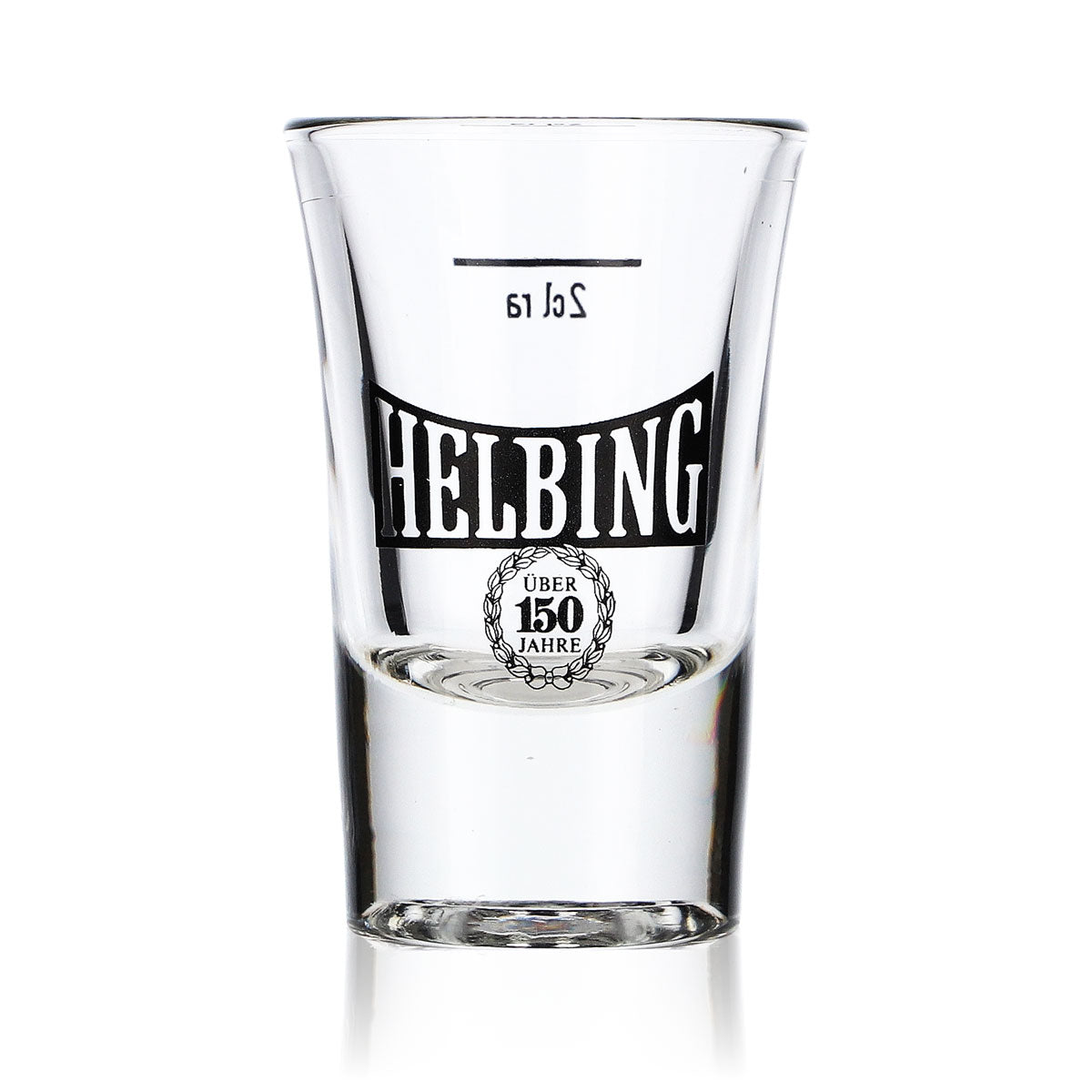 6x Helbing Verre à shot Stamper en forme de verre à pied Design 150 ans Exclusive – Vue 2