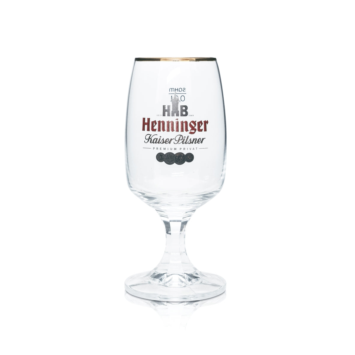 6 verres à bière Henninger 0,3 l, forme tulipe, bord bronze, verres Kaiser Pils Gastro Bar – Vue 4