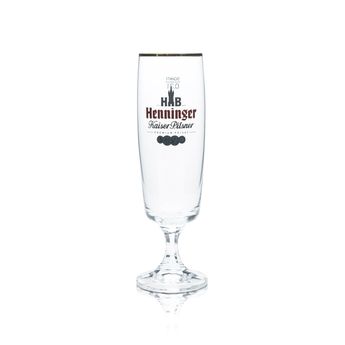 6 verres à bière Henninger 0,3 l, forme tulipe, bord bronze, verres Kaiser Pils Gastro Bar – Vue 2