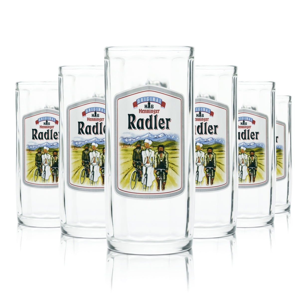 6 verres Henninger 0,3 l à bière panachée, chopes, verres Kaiser Pils Export