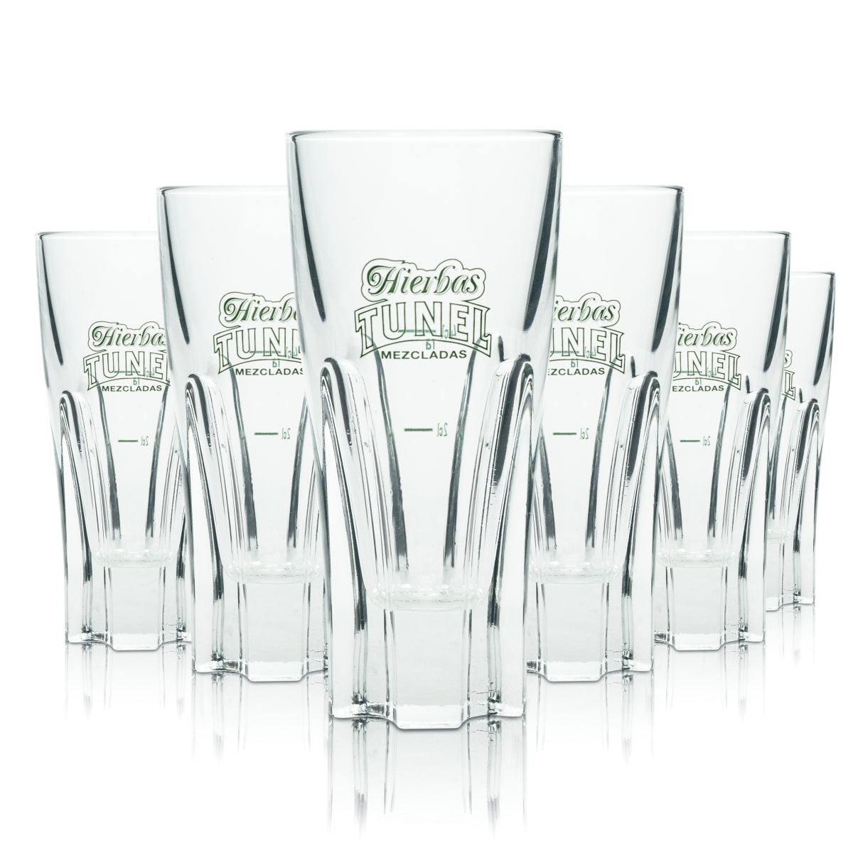 6x Verres à liqueur Hierbas Tunel Verres à long drink Verres à cocktail Relief 4 cl
