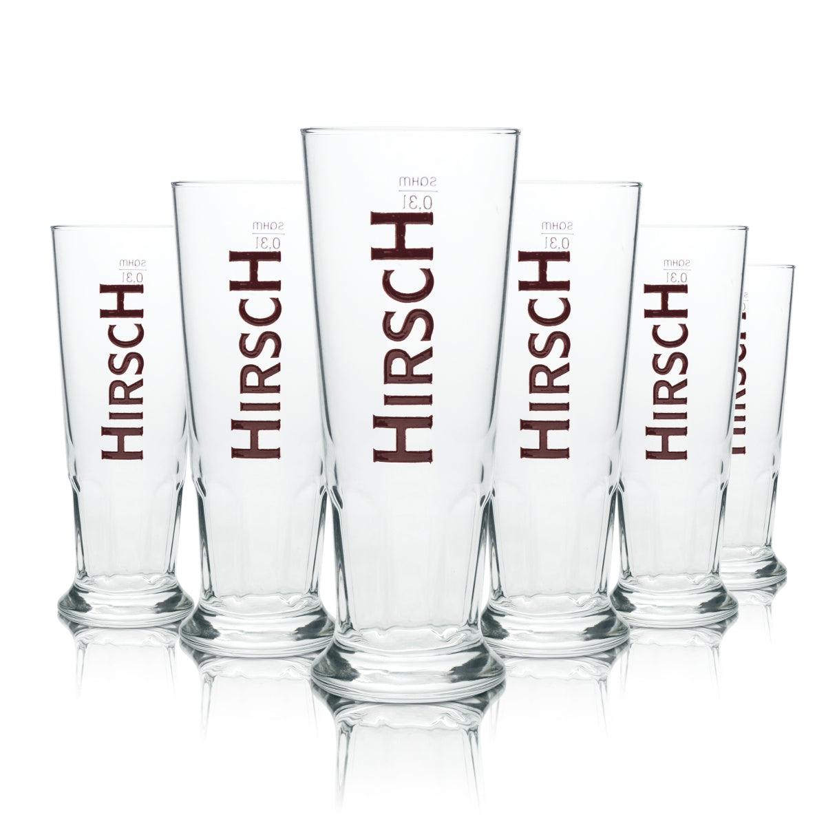 6 verres à bière Hirsch Bräu 0,3 l Gobelets Habsburg Sahm Verres tulipes Brasserie