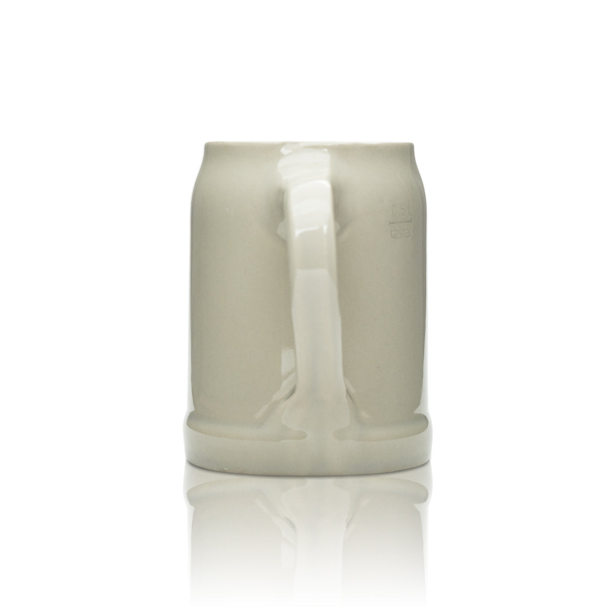 6 verres à bière Hirsch Bräu 0,5 l en terre cuite avec anse et vers Wurmlingen Verres Seidel Chopes Brasserie – Vue 4