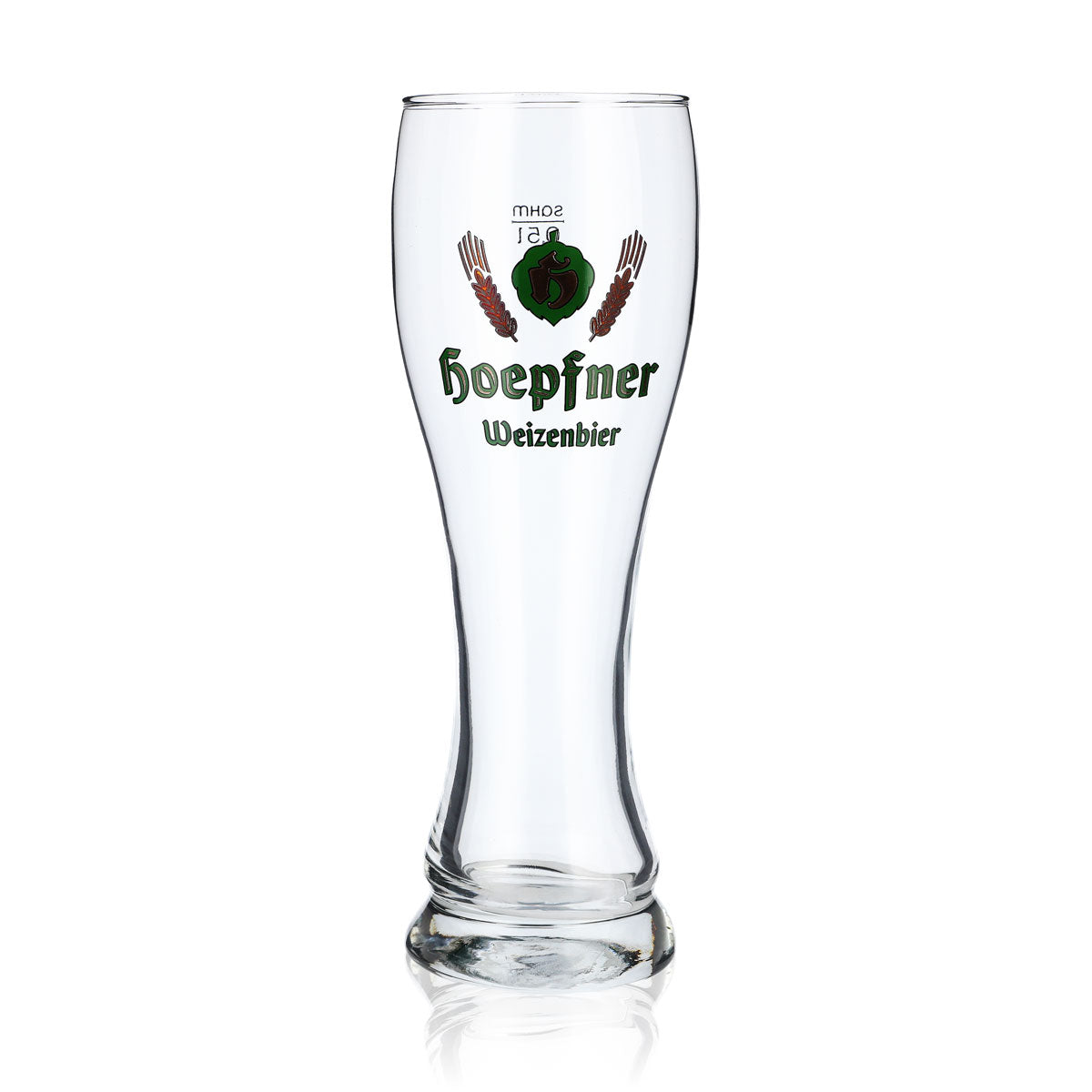 6 verres à bière Hoepfner 0,5 l Verre à bière blanche Logo vert Sahm Walchensee – Vue 2
