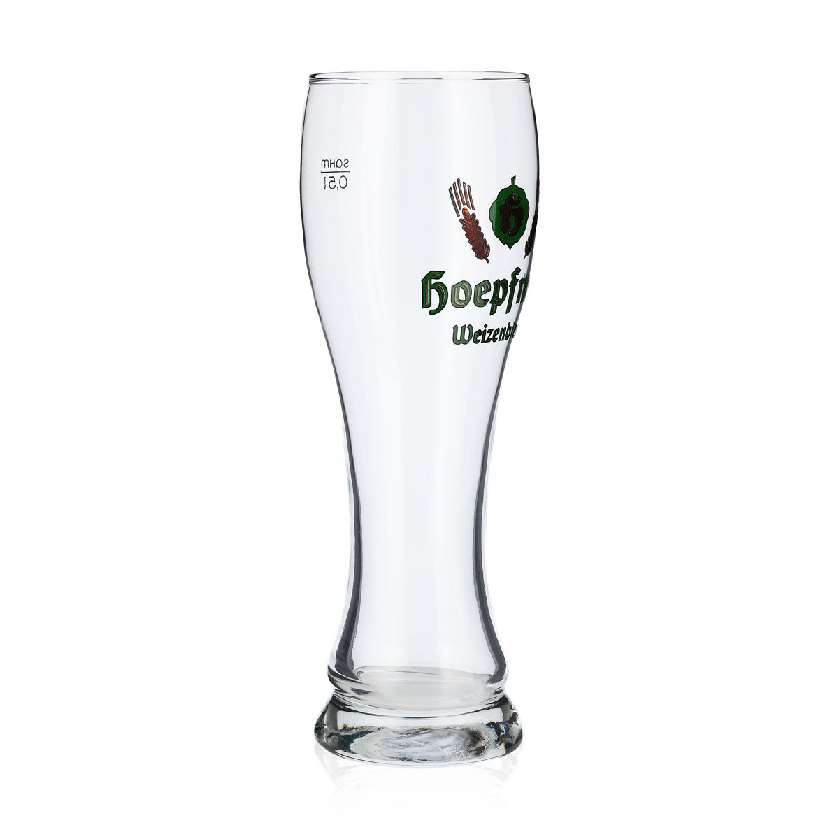 6 verres à bière Hoepfner 0,5 l Verre à bière blanche Logo vert Sahm Walchensee – Vue 3