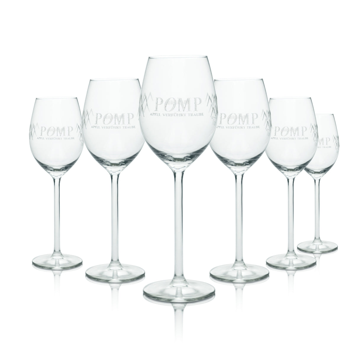 6x Verres à vin 0,32 l style calice POMP Cidre Cidre Most Gastro