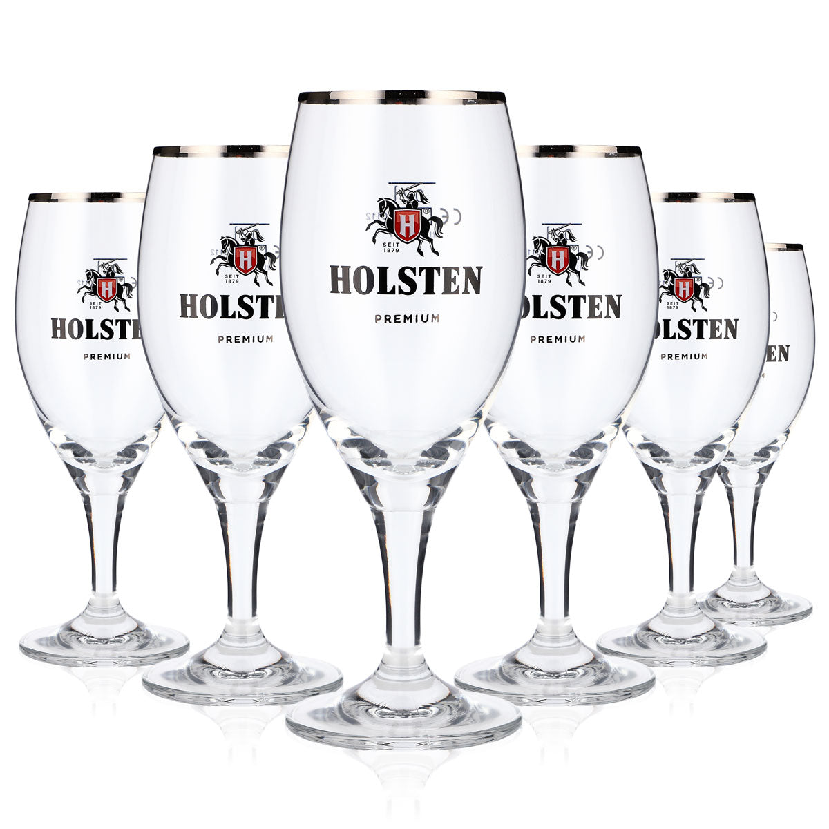 6 verres à bière Holsten 0,2 l Verres Premium Pokal Bord platine Tulipe Gastronomie Étalonnés – Vue 5