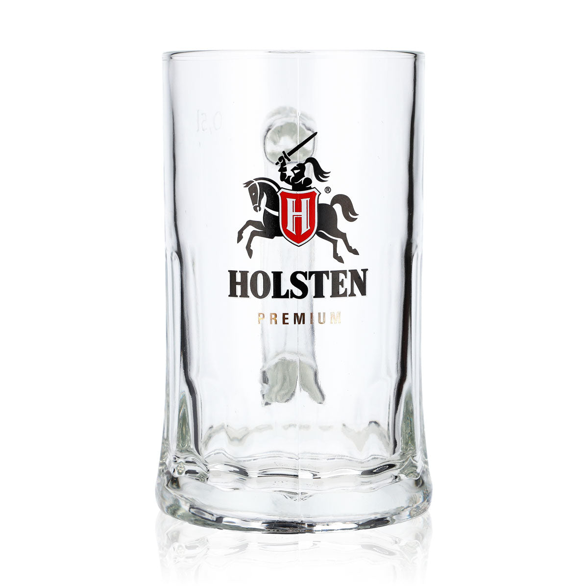 6 verres à bière Holsten de 0,5 l avec grand logo « Premium » doré et crème (lot de 6) – Vue 2