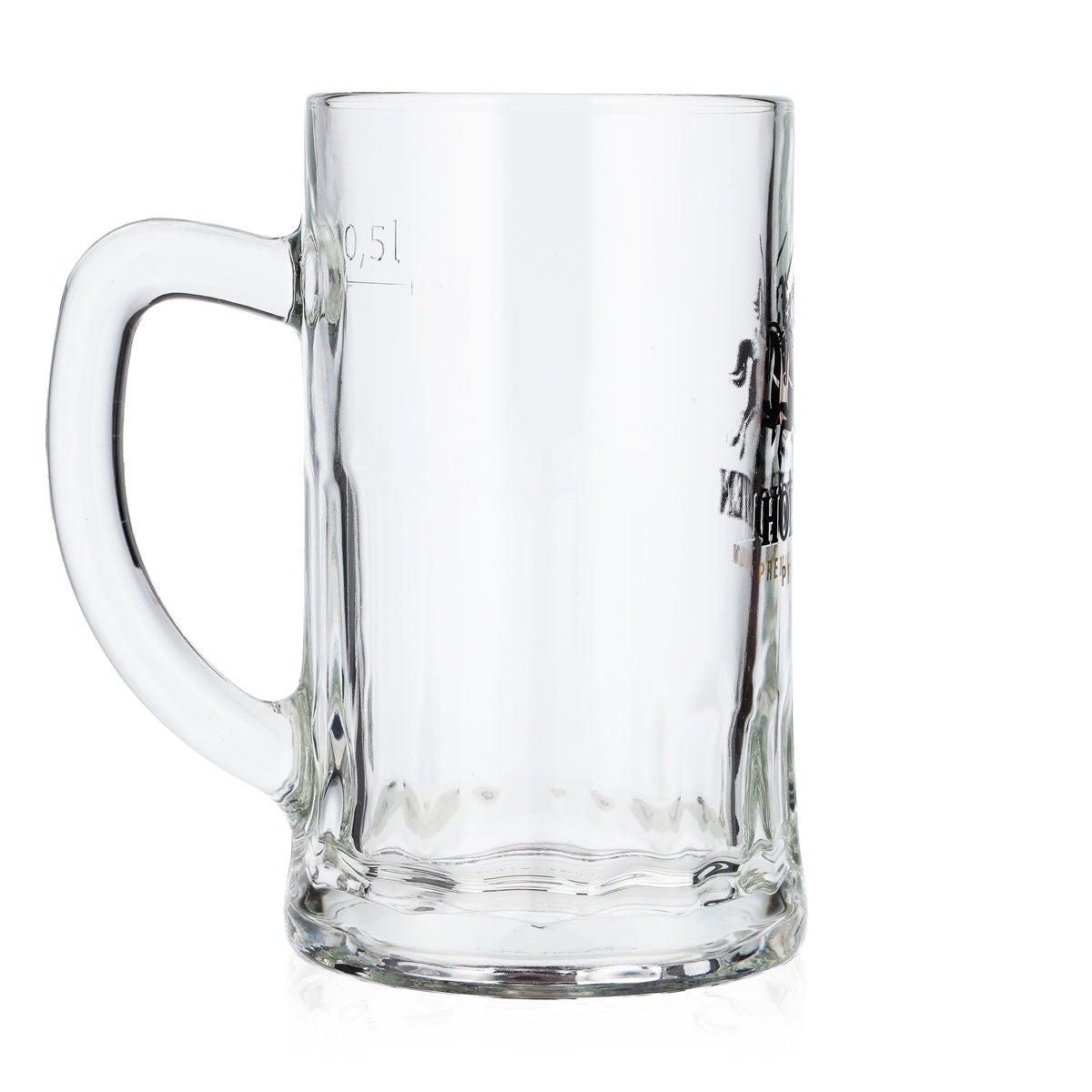 6 verres à bière Holsten de 0,5 l avec grand logo « Premium » doré et crème (lot de 6) – Vue 4