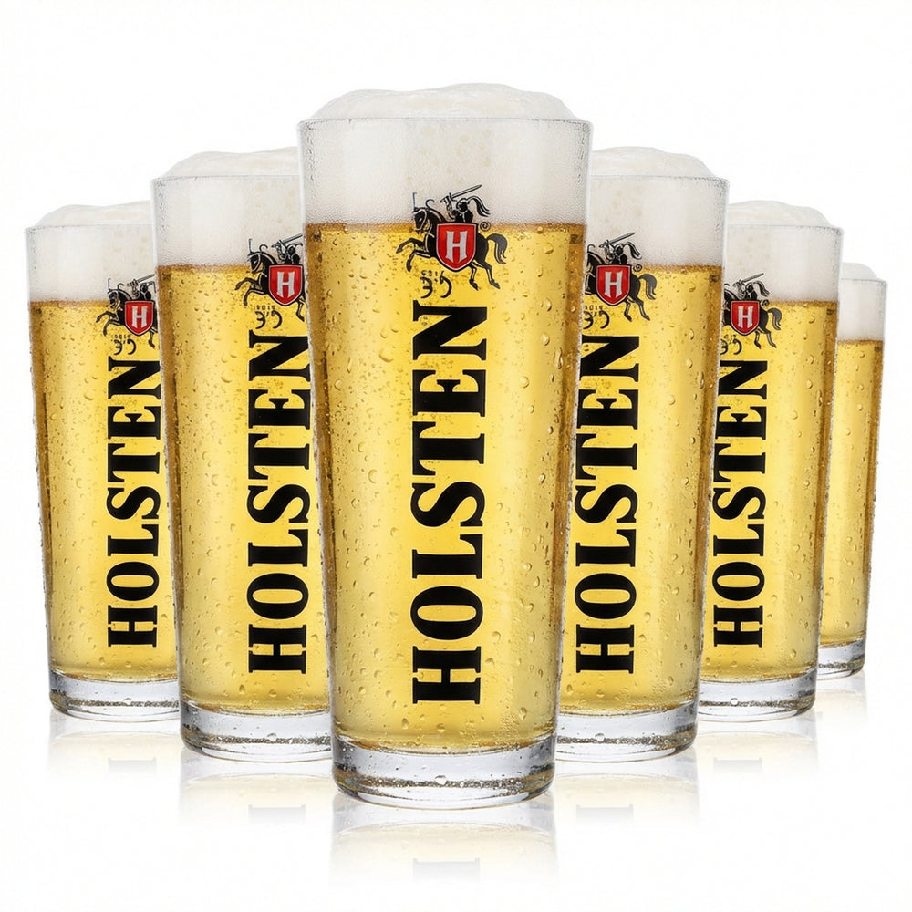 6 verres à bière Holsten Frankonia 0,2 l Verres à bière avec inscription verticale
