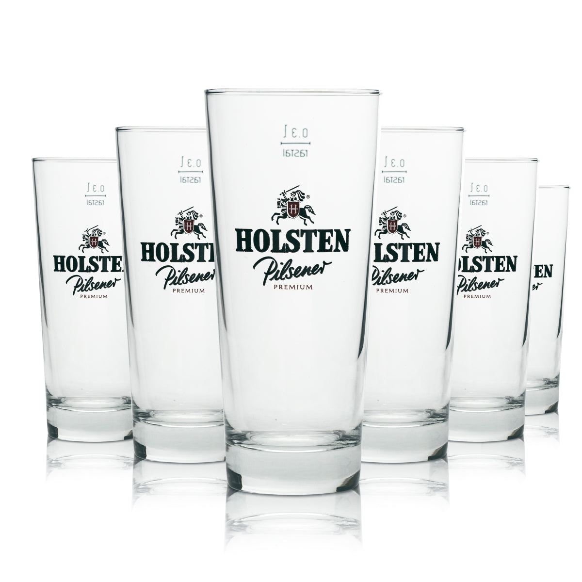 6 verres à bière Holsten Pilsner Premium Longdrink 0,3 l Rastal