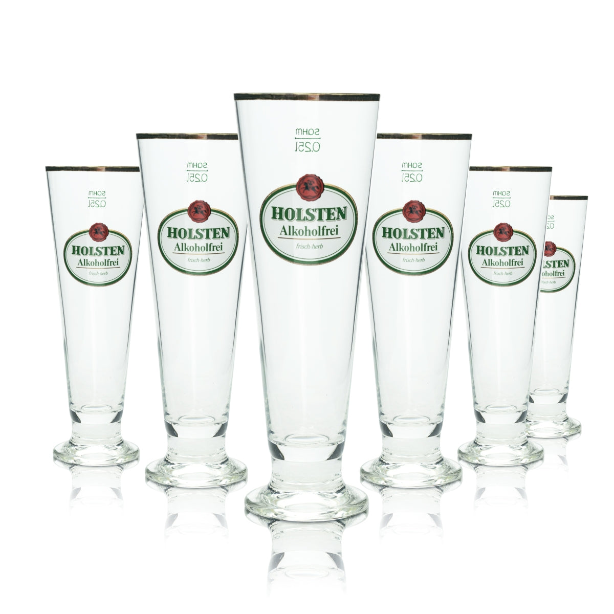 6 verres à bière Holsten sans alcool 0,25 l Florence Sahm Pils tulipes Bar