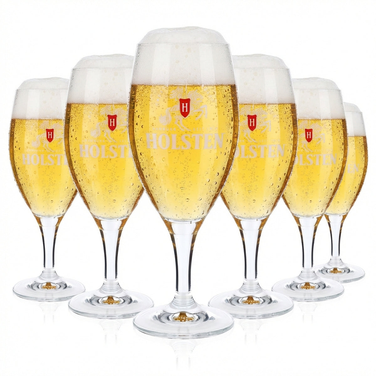 6 verres à bière Holsten Beer Cup Verres design 0,3 l Feierabend Verres de collection
