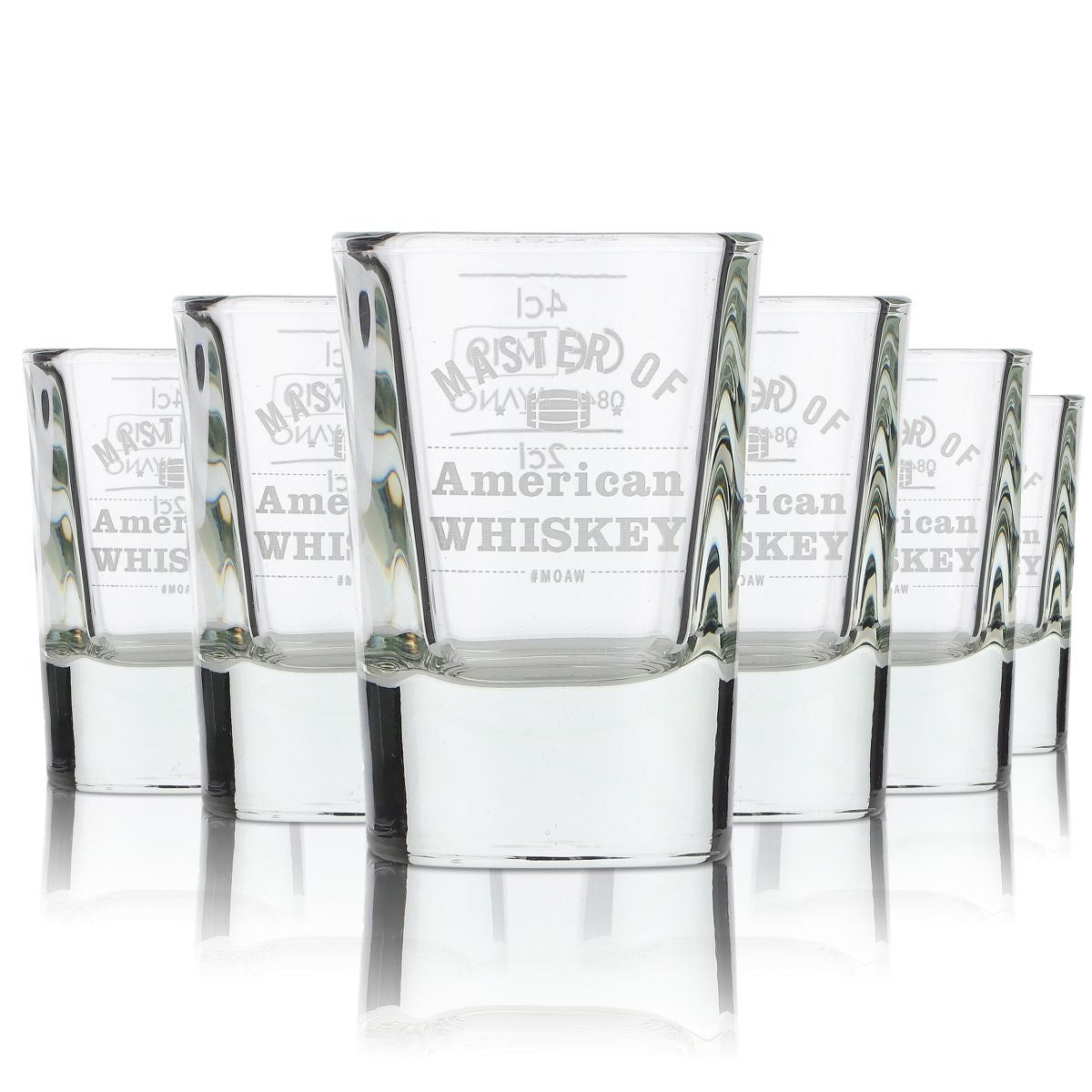 6 verres à shot Jack Daniels 4 cl Verres à shot courts Master of American Whiskey