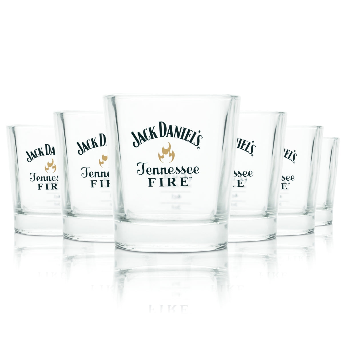 6 verres à whisky Jack Daniels 0,27 l Tumbler Longdrink Tennessee Fire