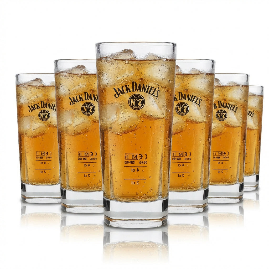 6 verres à whisky Jack Daniels empilables