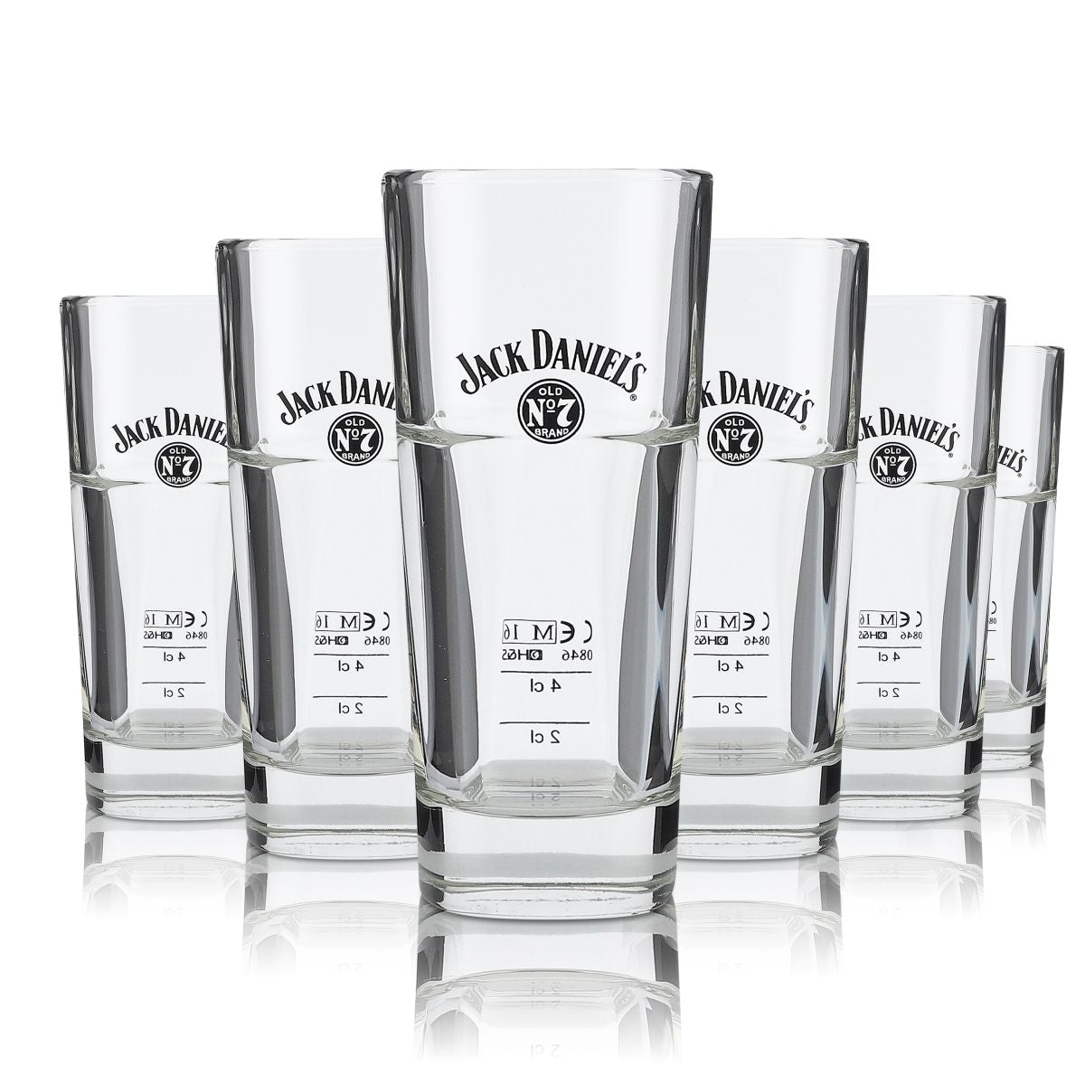 6 verres à whisky Jack Daniels empilables – Vue 4