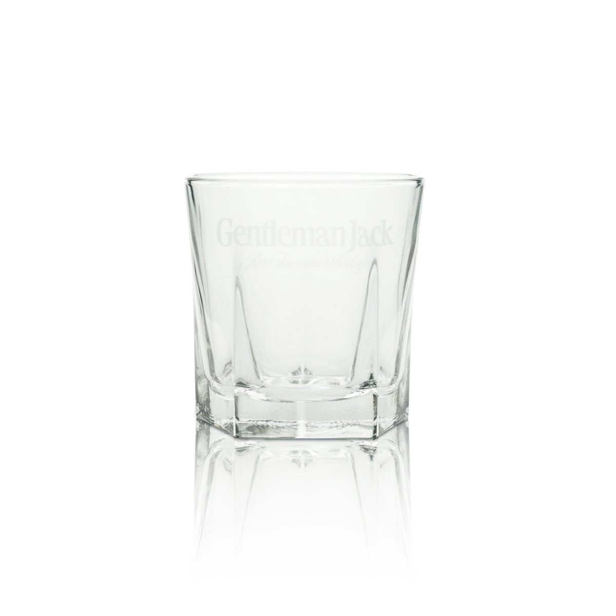 6 verres à whisky Jack Daniels Gentleman Jack, pentagonaux, blancs – Vue 2