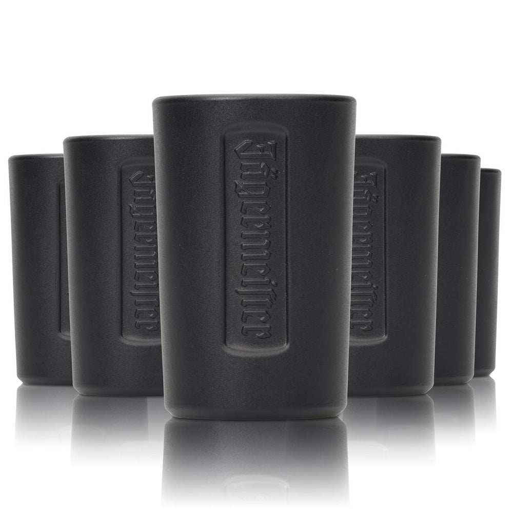 6 verres à shot Jägermeister courts 2 cl noir mat Stamper verres à schnaps Gastro